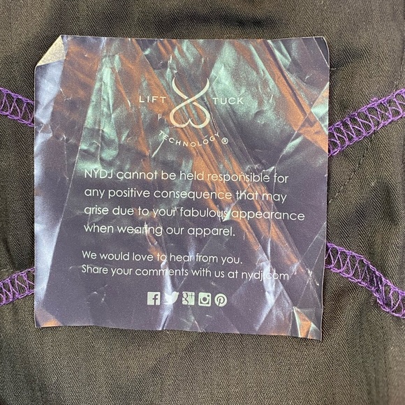 NYDJ Samantha Slim Ponte Sz 4 Heathered Gray High Rise Stretch Pants #11540 NWT - Picture 14 of 15